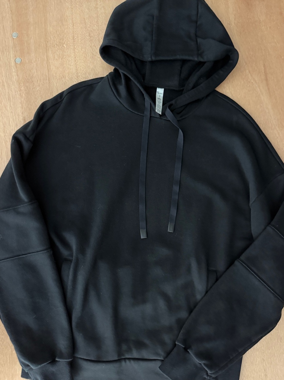 ALO Yoga Black Relaxed Pullover Hoodie